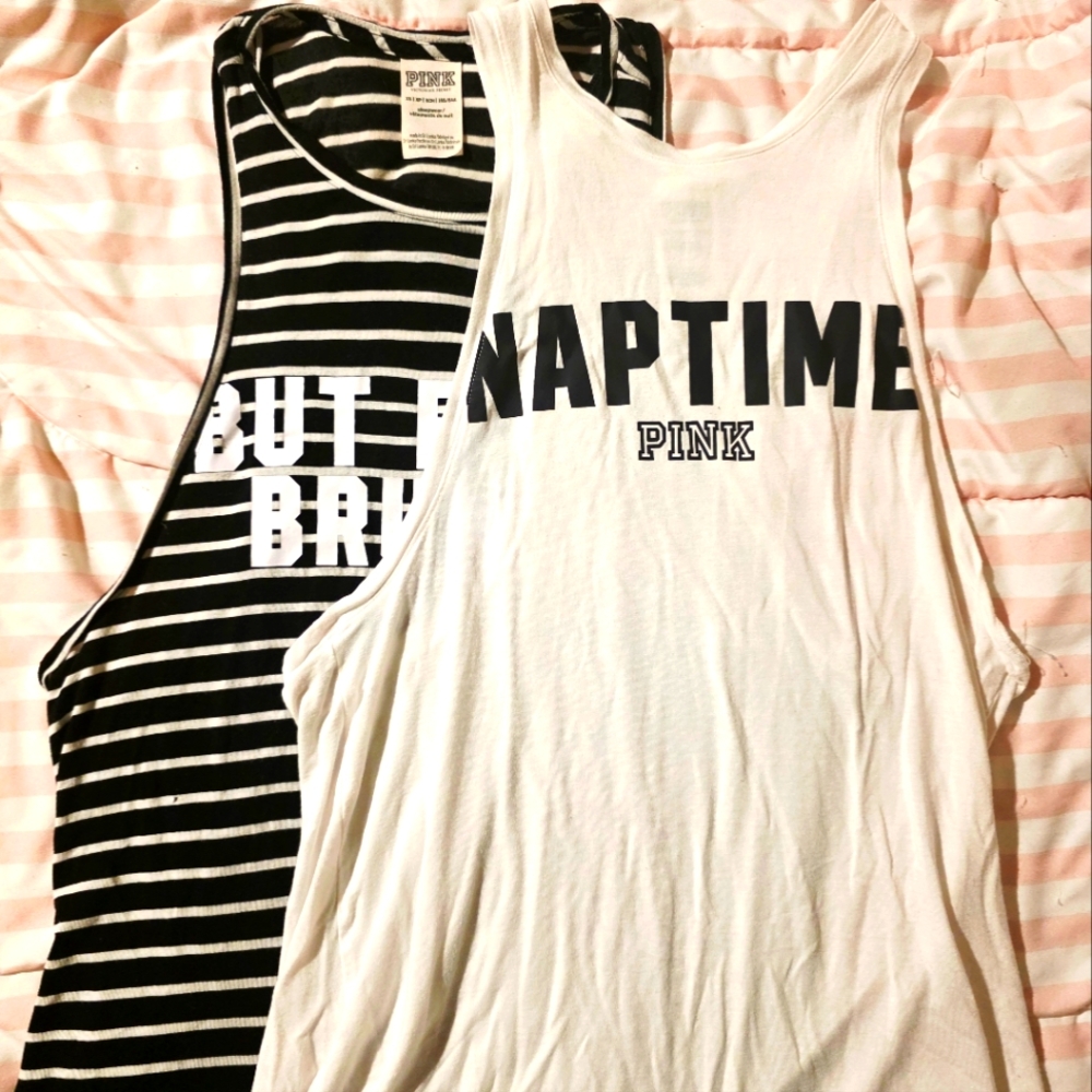 Set of 2 Victoria's Secret PINK Gym Tanks: Size XS